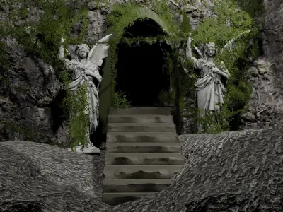 Ancient gate 3D model