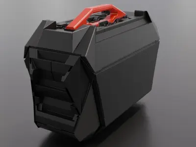 Sci-Fi Storage Crate High-poly 3D model