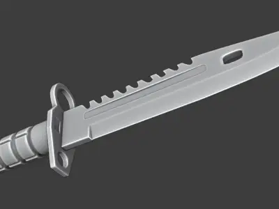 M9 BAYONET Free low-poly 3D model buy