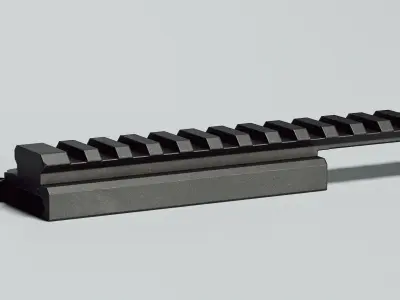 Picatinny Riser LT101 - Replica Low-poly 3D model