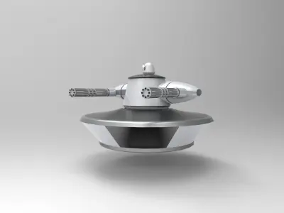 space scifi weapon 3D print model