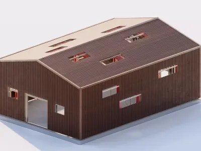 Warehouse-Warehouse Building 3D model
