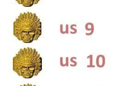 native american ring 3D print model