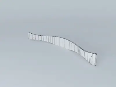 handle stainless steel curved Free 3D model