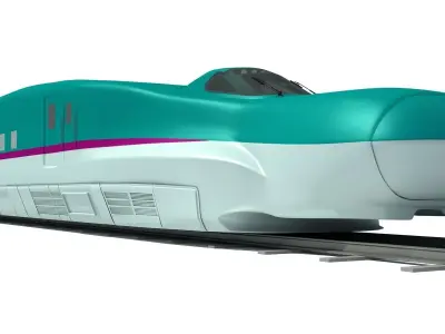Shinkansen High Speed Train 3D model