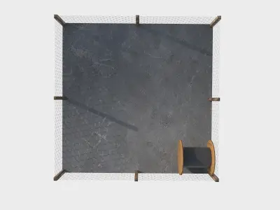 coil warehouse Low-poly 3D model