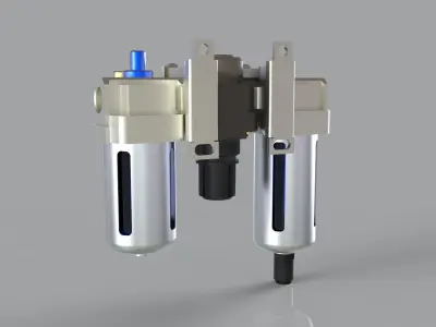 Air Filter Regulator Free 3D model