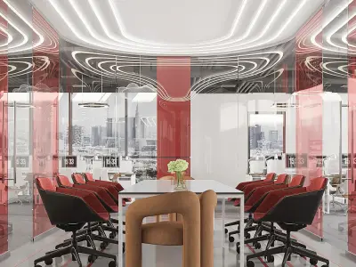 office interior 3D model 7