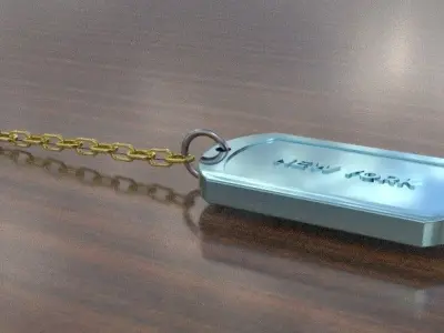 NEWYORK DOGTAG 3D print model