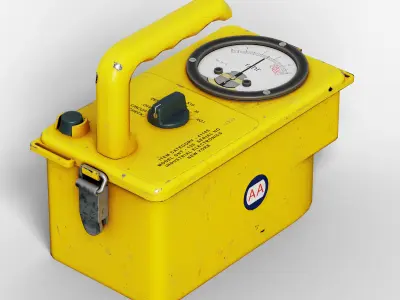 Radiation Meter Low-poly 3D model