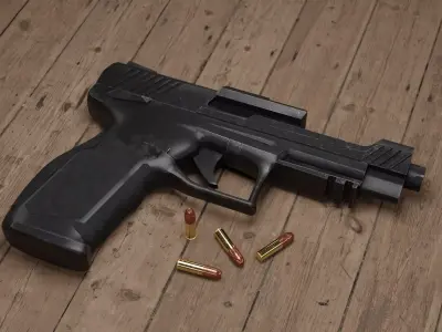 Pistol - TX22 Free low-poly 3D model