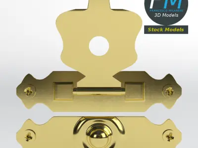 Small chest latch 3D model