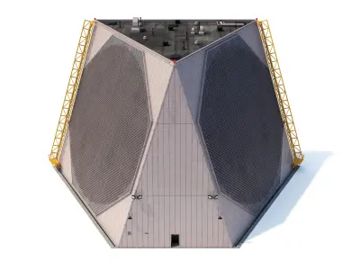 UEWR Early Missile Warning Radar 3D model