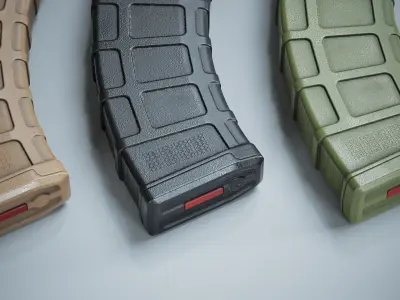 Magazine Magpul PMAG AK AKM Low-poly 3D model