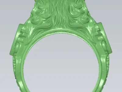 NEW LION RING 2 3D print model