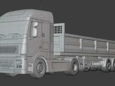 Generic  Tipping - Dump- Construction Heavy Truck 3D model