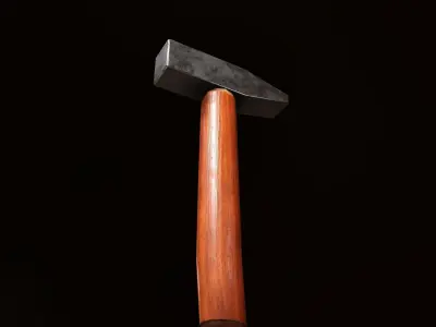 Lead Hammer Low-poly 3D model