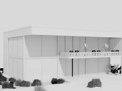 Architecture building 3D model order