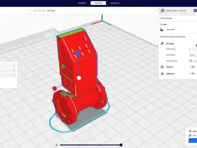 flow meter 3D print model