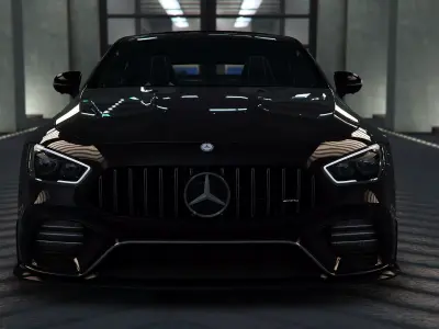 Mercedes AMG GT63 S Coupe 3D Model FBX PBR 3D model