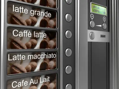 Coffee machine 3D model buy