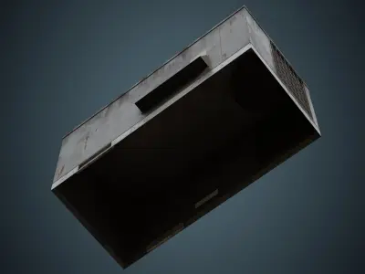 Rooftop AC Unit 5B Low-poly 3D model