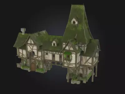 Enchanted Cottage  Whimsical Charm for Fantasy Worlds 3D model