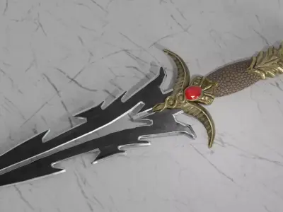 Knife 01 Low-poly 3D model