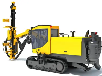Surface Drill Rig 3D model