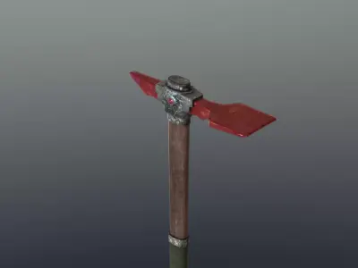 Hoe - Ruby Low-poly 3D model