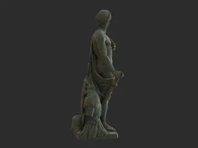 Roman Imperator - Bronze Low-poly 3D model