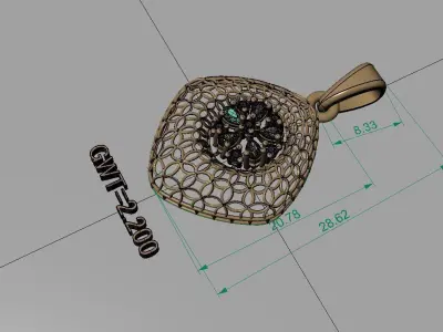 FASION PENDANT 3D model 21