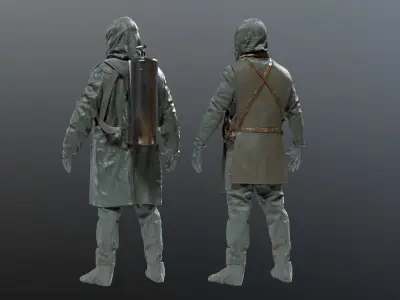 HAZMAT SUIT Chernobyl Liquidator 3D model