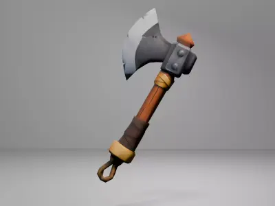 Low Poly Medieval Weapon Kit  Low-poly 3D model