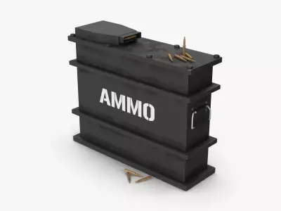 Ammo Crate Clean Low-poly 3D model