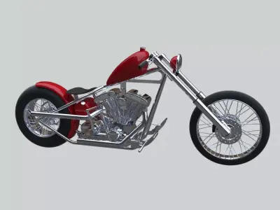 Chopper Bike Free 3D model