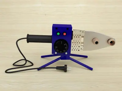 Soldering iron for PVC pipes 3D model