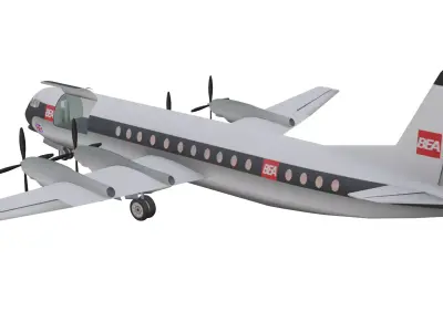 Vickers Vanguard Low-poly 3D model purchase