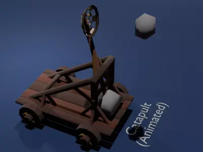 Siege Weapons Asset Pack Low-poly 3D model
