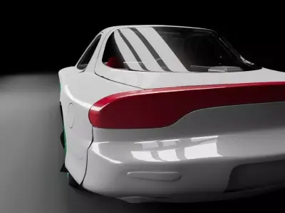 Mazda Rx7 simple model RAR ZIP FBX file avalable 3D model