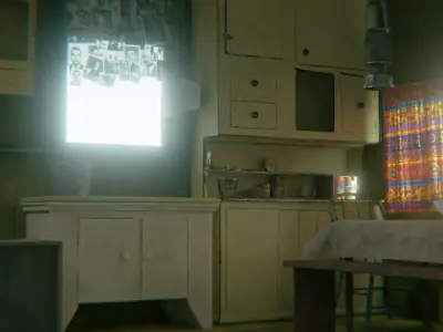 VINTAGE HOUSE  Low-poly 3D model