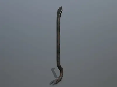 Crowbar hook Low-poly 3D model buy