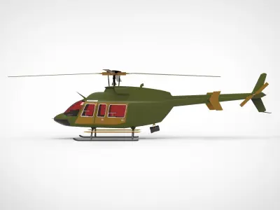 Bell 407 AH 3D model