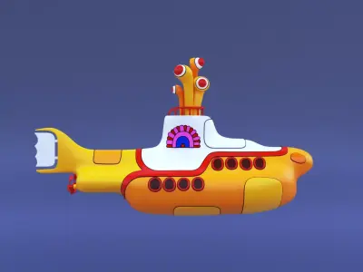 The Yellow Submarine 3D model