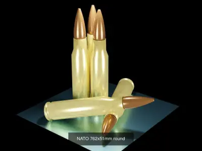 BULLETS three 3D Model Pack