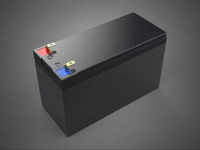 STANDARD BATTERY LIFEPO4 LITHIUM IRON PHOSPHATE RECHARGEABLE ION 3D model