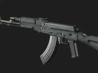 AK-103 two ak - rifles Free low-poly 3D model
