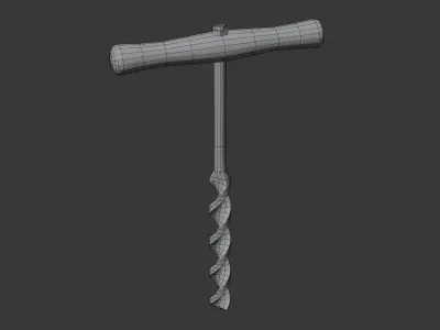 Old tools Low-poly 3D model