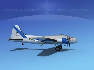 Boeing B-17F Flying Fortress HP V06 3D model