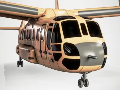 Current Tiltrotor Aircraft 3D model